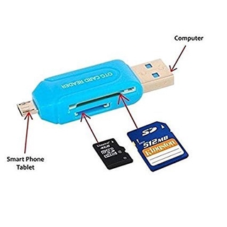 PJ080 V8 OTG USB CARD READER + USB HUB