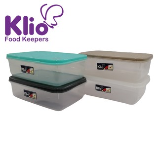 Klio KL-RT02 Rectangular Stack 1L Food Keeper Medium Rectangle Container Storage Bin