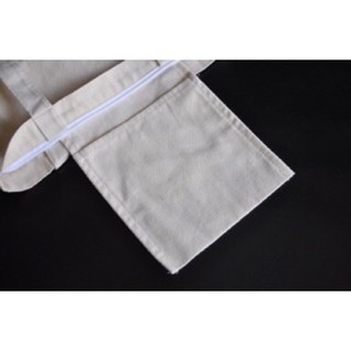 Women Bags☍✑✁Plain Canvas bag With zipper Pocket Tote Shoulder Sling bag Katsa bag Eco bag (6)