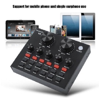 Senda V8 Audio Bluetooth USB Mic Live Song Sound Card Karaoke Sound Mixer