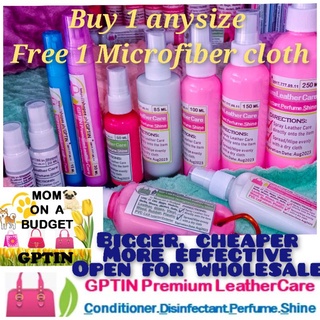 GPTIN tester Try Original Leather conditioner perfume disinfectant free microfiber cloth bags shoes