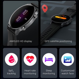 Haylou RS3 Smartwatch AMOLED Display 24H Heart-Rate Monitoring SpO2 Blood Oxygen Fitness Tracker (3)