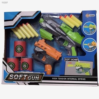 mom baby✌❏¤J&J Space Gun Soft bullet gun SOFT GUN 2 in 1 children's toy COD