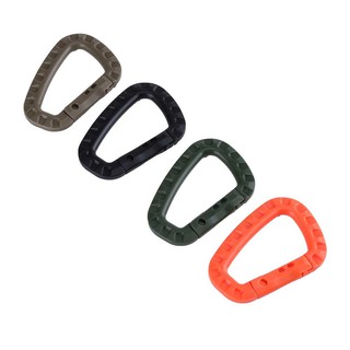 4pcs Plastic Climbing Carabiner D-Ring Key Chain Clip Hook (4)