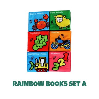 Rainbow Books Set Cloth Books (1)