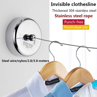 Clotheslines & Drying RacksWall mount Retractable Clothes Line Dryer Home Laundry Hanger Drying Rack