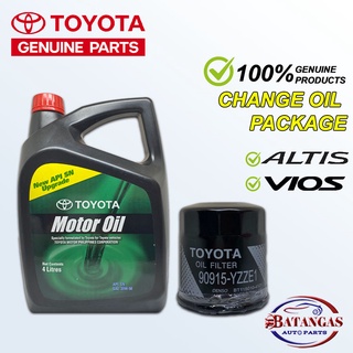 TOYOTA CHANGE OIL PACKAGE ALTIS / VIOS 4 LITERS 20W-50 WITH OIL FILTER 90915-YZZE1