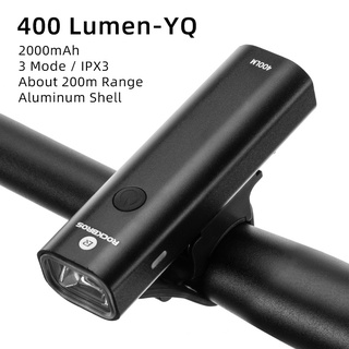 【Ready Stock】۞ROCKBROS 400LM Bike Light Rainproof USB Rechargeable LED MTB Headlight Flashlight Bicy