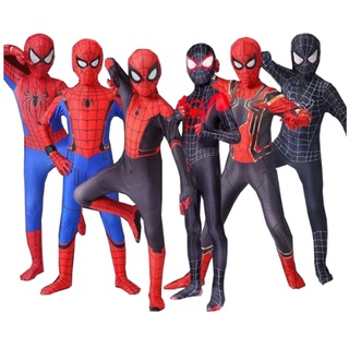 Spiderman Far From Home Costume Cosplay Peter Parker Zentai Suit Superhero Bodysuit For Kids