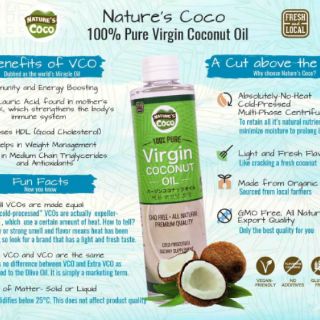 Nature's Coco - 100% Pure Virgin Coconut Oil 25 ml