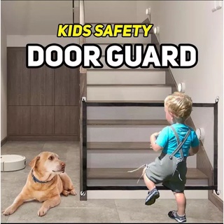 Portable Folding Magic Dog Gate Guard Kids Safety Breathable Mesh Safe Fence Net (1)