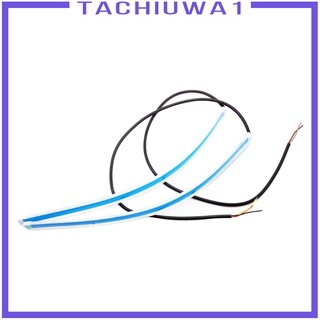 [TACHIUWA1] 2Pcs Car LED DRL Daytime Running 12V, Headlight and Turn Signal Light Tube