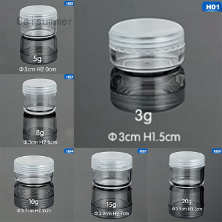 Caisummer 10pcs Empty Jars Refillable Bottles Cosmetic Jars Makeup Container Small Round Bottle Little Cream