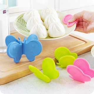 Butterfly kitchen heat insulation and anti-scalding bow non-slip hand protection clip silica gel