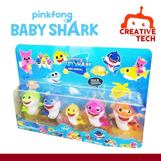 toys for kids✧☬☃Best store BABY SHARK SET OF 5 Action Figure Toys for