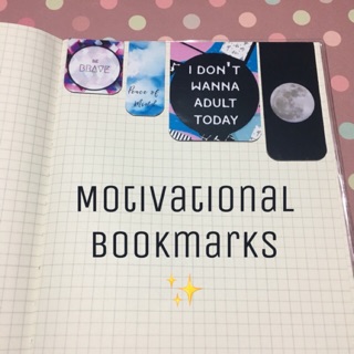 Motivational Magnetic Bookmarks