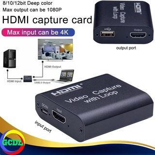 1080P 4K HDMI Video Capture Device HDMI To USB 2.0 Video Capture Card Dongle Game Record Live Stream