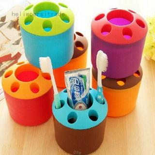 Cute Colorful Wash Set Sanitary Ware Toothbrush Tube Bathroom Toothbrush Holder Shelf Mouthwash Cup