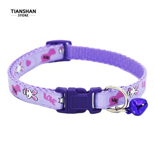 Cute Cartoon Rabbit Printed Quick Release Buckle Cat Puppy Dog Collar Necklace (6)