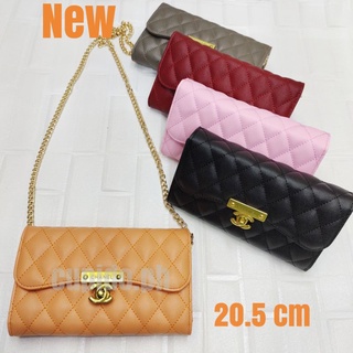 3387# leather sling bag clutch bag for women (With box)