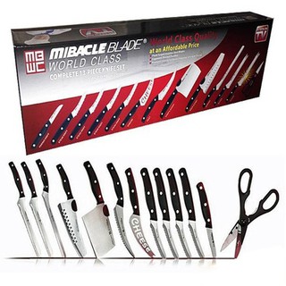 ☑️COD MIBACLE BLADE 13 pcs kitchen knife cooking steel set