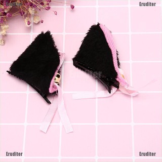 Eruditer Cosplay Party Cat Fox Long Fur Ears Lovely Bell Costume Hair Clip Hair Accessory (3)