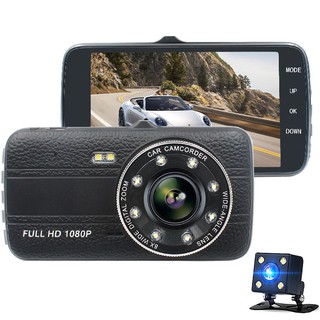 Car DVR Dash Cam Dual Lens With Rear Camera Night Vision