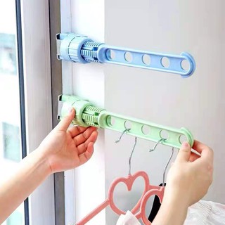 Punch-free portable travel drying racks dormitory indoor windows five-hole buckle fixed drying racks