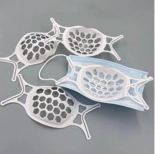 【Ship in 24h】1/5/10pcs 3D Face Mask Bracket Silicone Holder Inner Support Breathing Assist Frame Washable Reusable Face Mouth Cover (8)