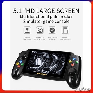 IN STOCK Powkiddy New 5.1 inch X13 Nostalgic Retro Handheld Game Console Double Gamepad Video Game Built in 3000 Game TV Output Children SERINA