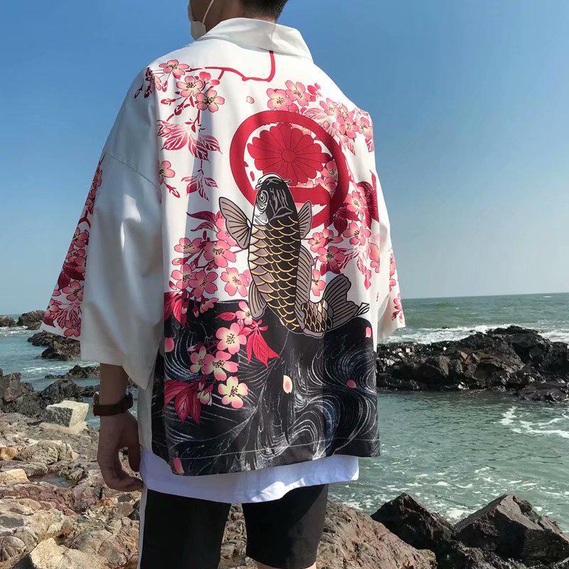 Japanese Kimono Shirt Men