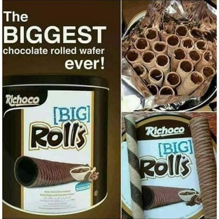 RICHOCO Big Rolls Rolled Wafer With Chocolate Cream | 330g