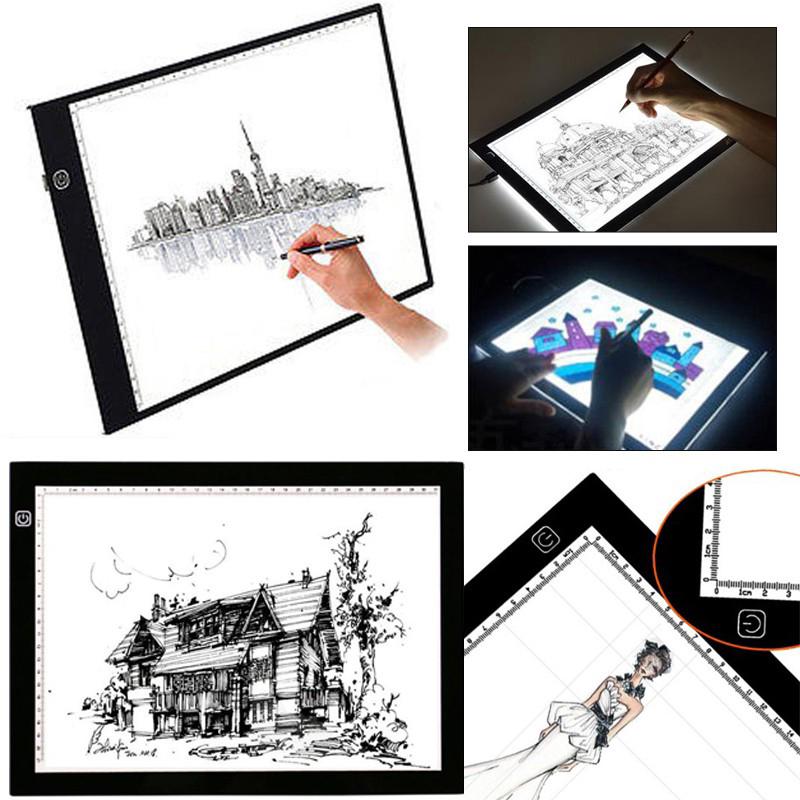 Adjustable A4 LED Board Copy Pads Panel Drawing Tablet Light Box Tracing Art Ghkn (9)