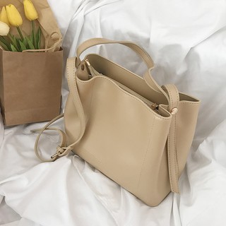 Fashion Leather Handbags Women Shoulder Tote Bags Korean Ladies Sling Bucket Bag (8)