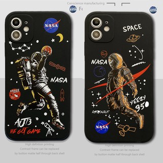Astronaut silicone sleeve casing iPhone 12 Pro max 11 6s 6 7 8 plus xr x xs max protective case