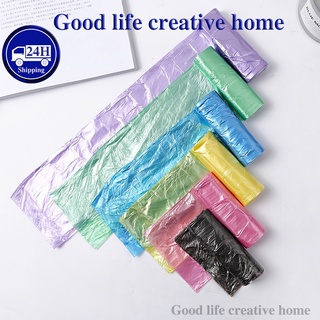 5 rolls/Pack Disposable Black Garbage Bag Household Kitchen Garbage Bag Office Waste Pouch