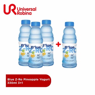 Blue Z-Ro Pineapple Yogurt 330ml 3+1