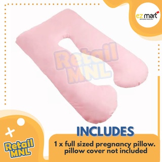 Retailmnl Sleeping Support Pillow For Pregnant Women Body Cotton Pillowcase U Shape Maternity Pillow