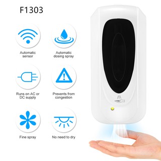 J2❣1000ML Automatic Soap Dispenser Hand-free Touchless Sensor Cleaner Machine Hospital School Wall Mounted Hygiene (F1303)