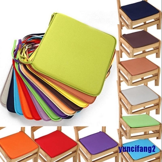 (yuncifang2) Cushion Office Chair Garden Indoor Dining Seat Pad Tie On Square Foam Patio UK
