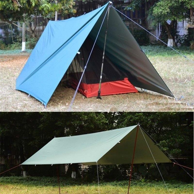 Colorful Camping Tent Tarp Awning Sun Shade Moisture-proof ugaP