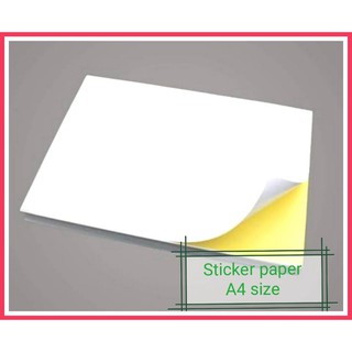 25pcs/50pcs A4 SIZE Printable Sticker paper Satin/High Gloss