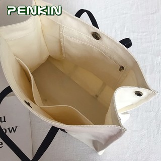 Penkin Women Hand Bag Korean Fashion Portable Briefcase Professional Commuter Canvas Bag (3)