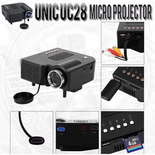 VINOVO UC28 1080P Simplified Home Theater Micro LED Projector (9)