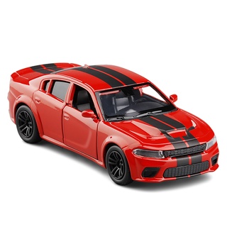 1:36 Dodge Charger Srt Hellcat Car Models Alloy Diecast Toy Vehicle Doors Openable Auto Truck