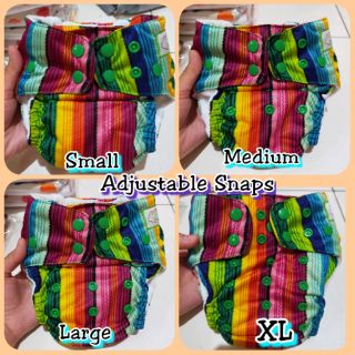 Cloth Diaper Washable, reusable with 1 pc microfiber insert ( 3 layer)