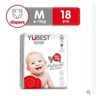Yubest/ Baby Taped Diapers Medium 18pcs (1)