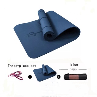 yoga mat 1830*800*6mm TPE Yoga Mat with Position Line Non Slip Carpet Mat, For Beginner Environment