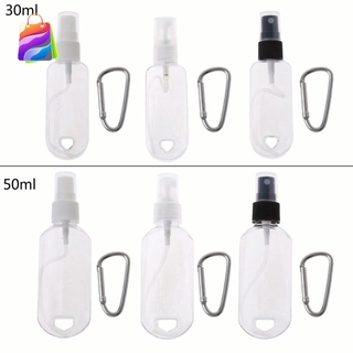 [COD][READY]Portable Alcohol Spray Bottle Empty Hand Sanitizer Empty Holder Hook Keychain CRD
