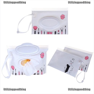 【Stock】 ✲COD✲【Ready Stock】 1PC Clean wipes carrying case wet wipes bag cosmetic wipe easy-carry pouc